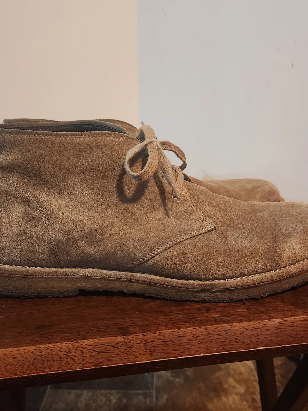 Allen Edmonds Montauk Suede Chukka Boot Crepe Sole Shoe Italy Mens Sz 9D Beige